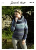 Knitting Pattern - James C Brett JB278 - Chunky - Sweater
